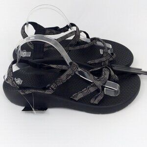 Athletic Works Women Black, White Sports Sandals Size 11